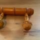 Pop-up Christmas 2022 -Coat rack 2 antique hooks in vintage wood