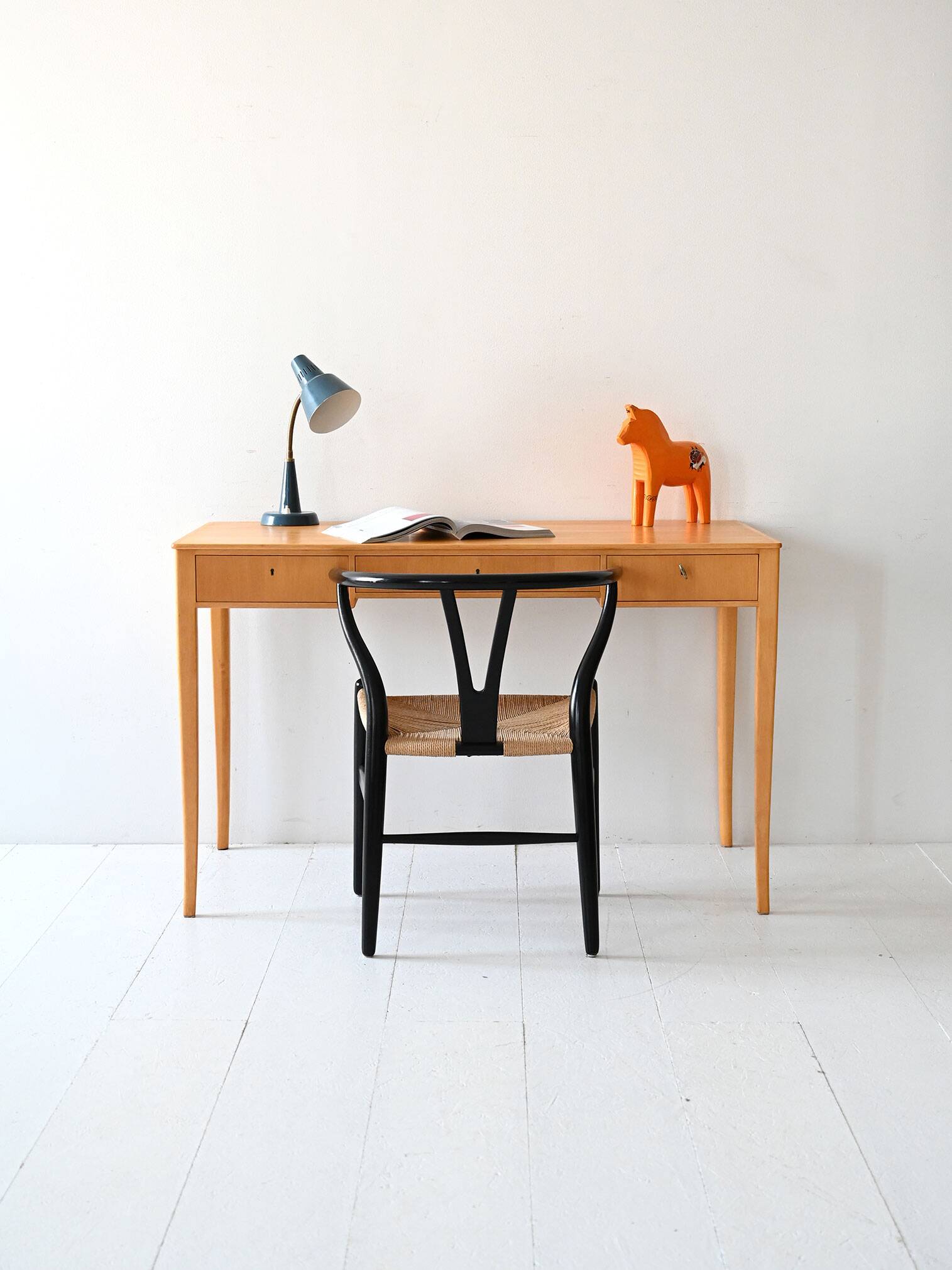 Swedish Light Birch Desk by Carl Malmsten for Åfors, 1940s