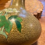 Cloisonned enamel vase