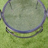 Set of 4 armchairs vintage iron