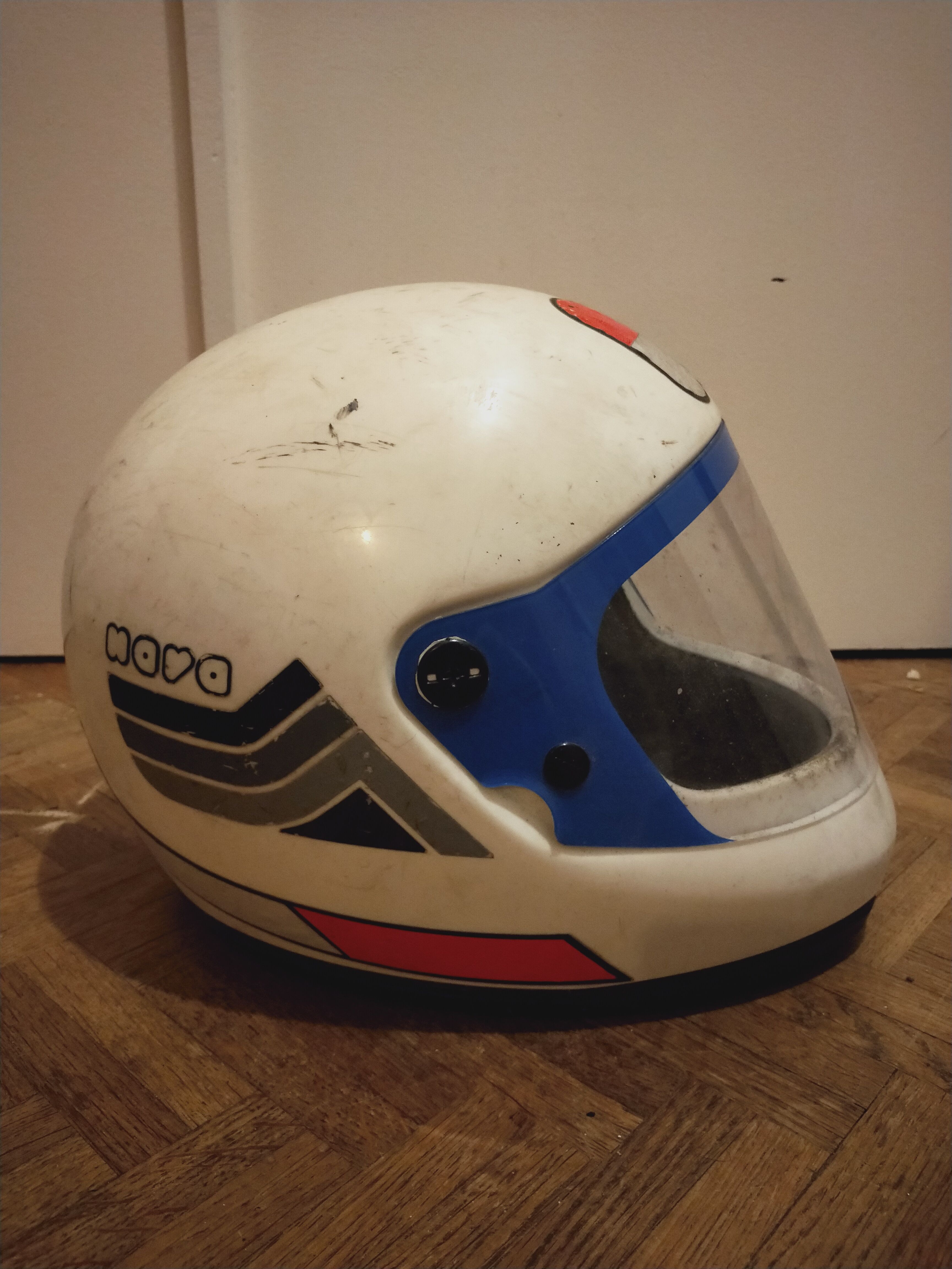 Vintage bell motorcycle helmet