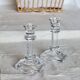 Vintage cut glass candle holders