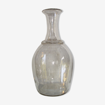 Old flange glass carafe