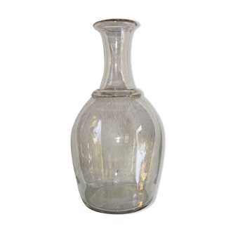 Old flange glass carafe