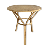 Side table in vintage rattan 60's