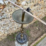 1900 pendant light in glass and brass