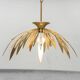 Lampadario en laiton en forme de fleur des années 70 vintage modernariato