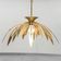Lampadario en laiton en forme de fleur des années 70 vintage modernariato