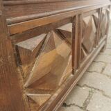 Breton wooden chest diamond