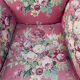 Two Vintage Floral Fabric Recliner Chairs