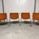 Suite de 4 chaises Piretti Castelli 1970