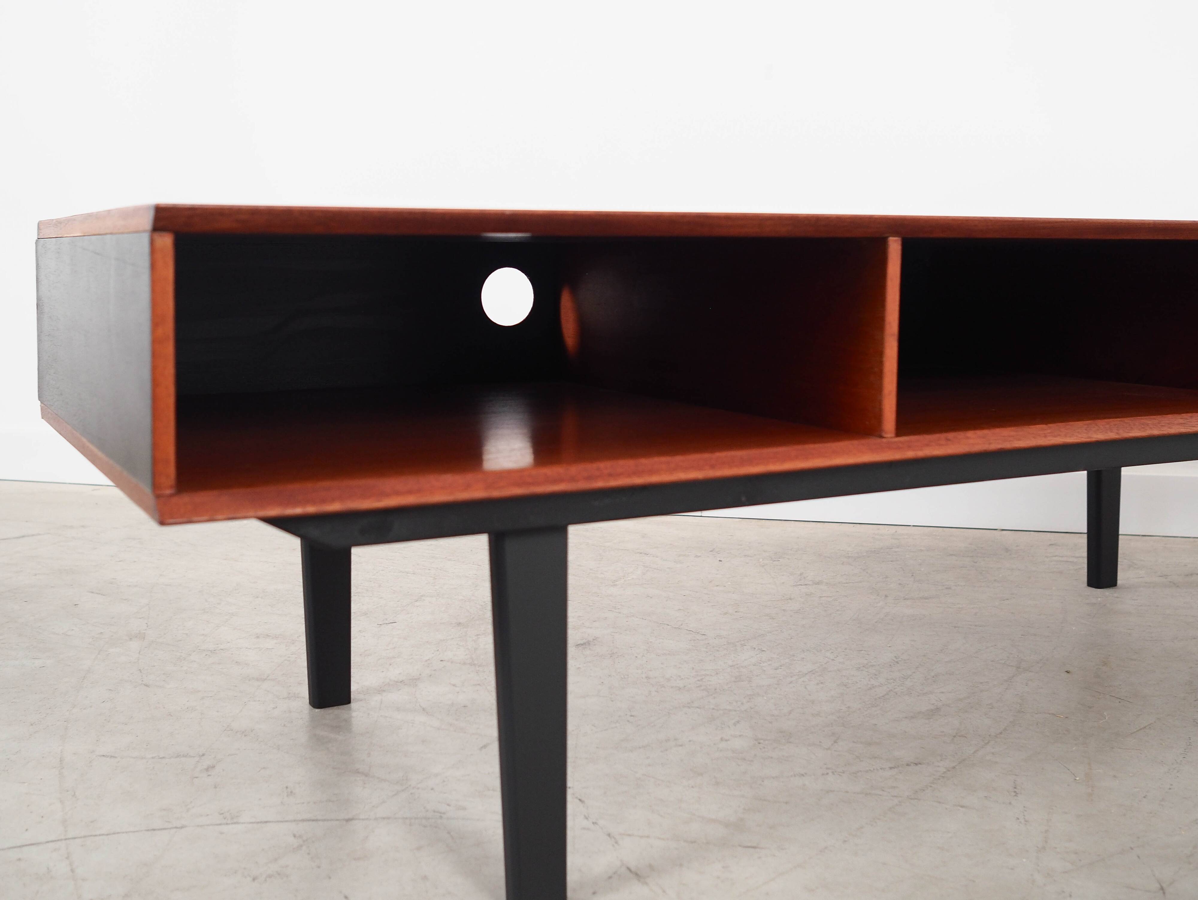Teak lowboard, Danish design, 1970s, made in Denmark