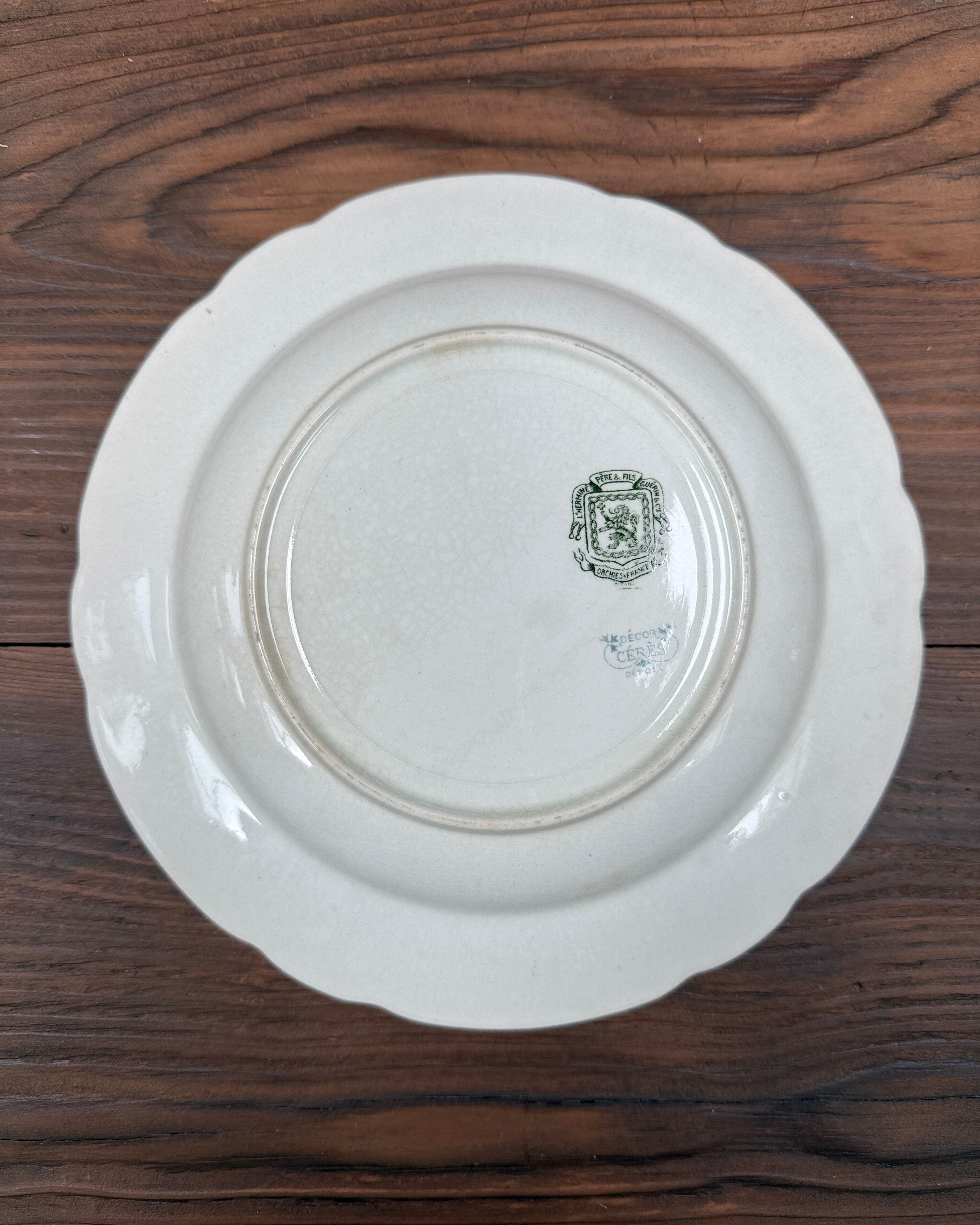 Deep plates ironstone Orchies Cérès
