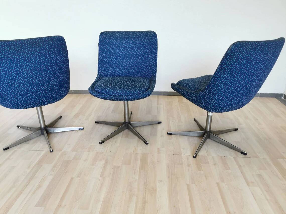 1 of 3 Vintage Niko Kralj Era Swivel Office Chair - Stol Kamnik, Yugoslavia