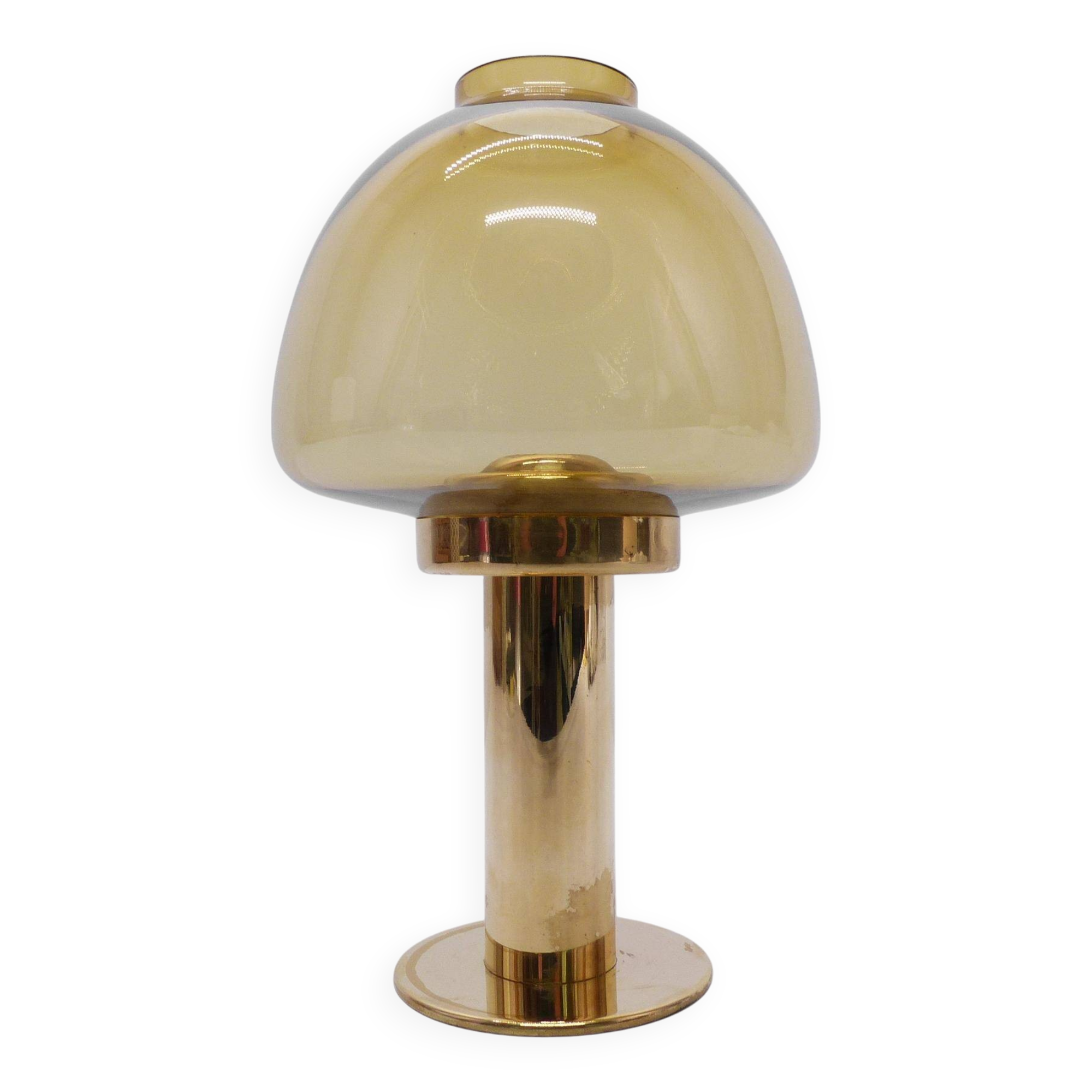 Hans-Agne Jakobsson Claudia Scandinavian Candle Holder Honey Yellow L10227 1960