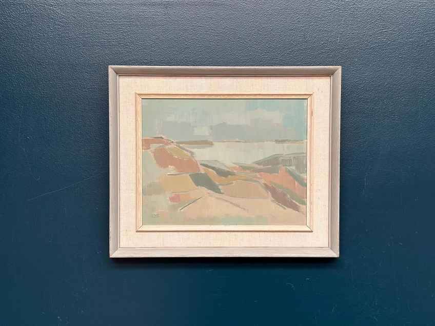 Swedish Oil on Panel – “Muted Landscape” by Birger Strååt