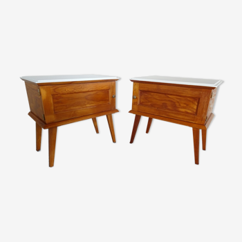 Pair of bedsides fifties
