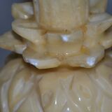Vintage alabaster pineapple lamp base