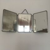 Vintage triptych barber mirror / dive 58x24cm