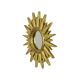 Petit miroir solaire doré Sunburst en plastique 30 cm