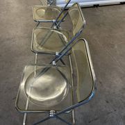 Suite de 3 chaises pliantes Plia par Giancarlo Piretti pour Castelli