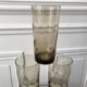 Set of 6 glasses smoked long drink 70s