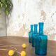 Lot of 3 vials of blue glass