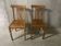 Pair of 1960s bistro chairs