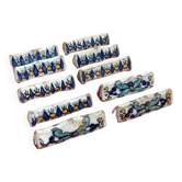 1930s 10 Knife Holders Glazed Ceramic