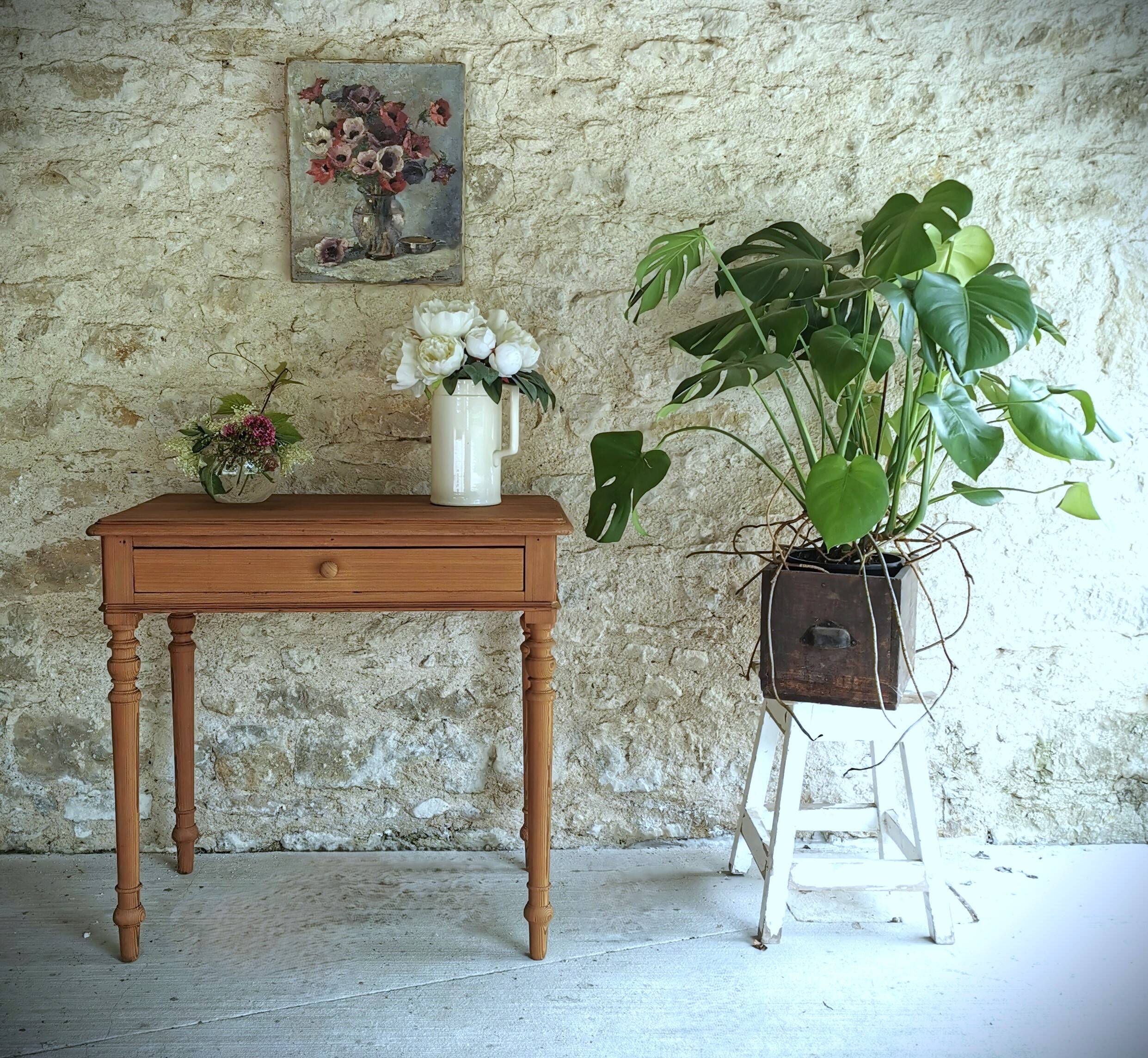 Louis Philippe style pitch pine side table