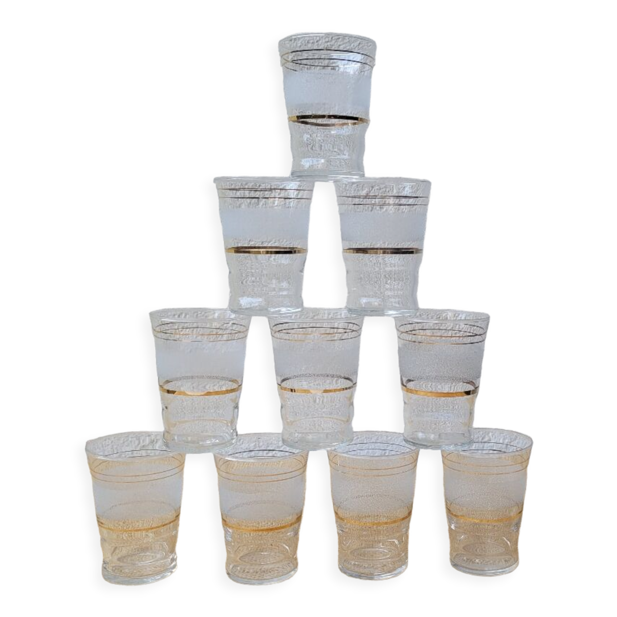 10 granite glasses 50's