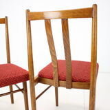 Ensemble de quatre chaises de salle à manger des années 1970, Tchécoslovaquie