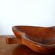 Large brutalist wooden bowl, 65 cm