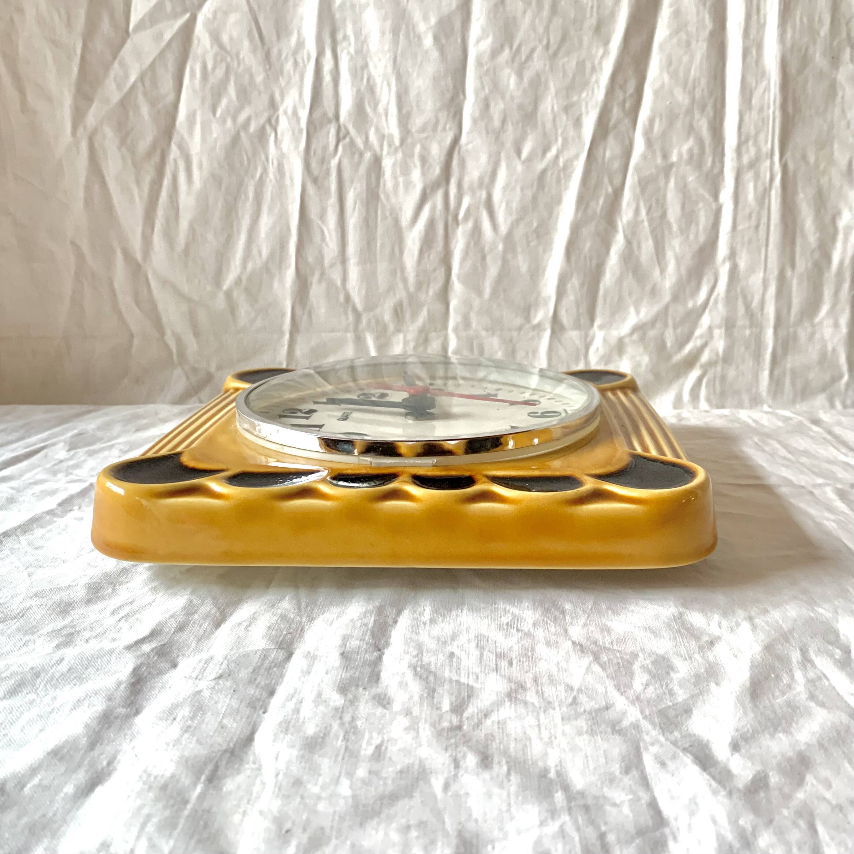 Vintage ceramic wall clock