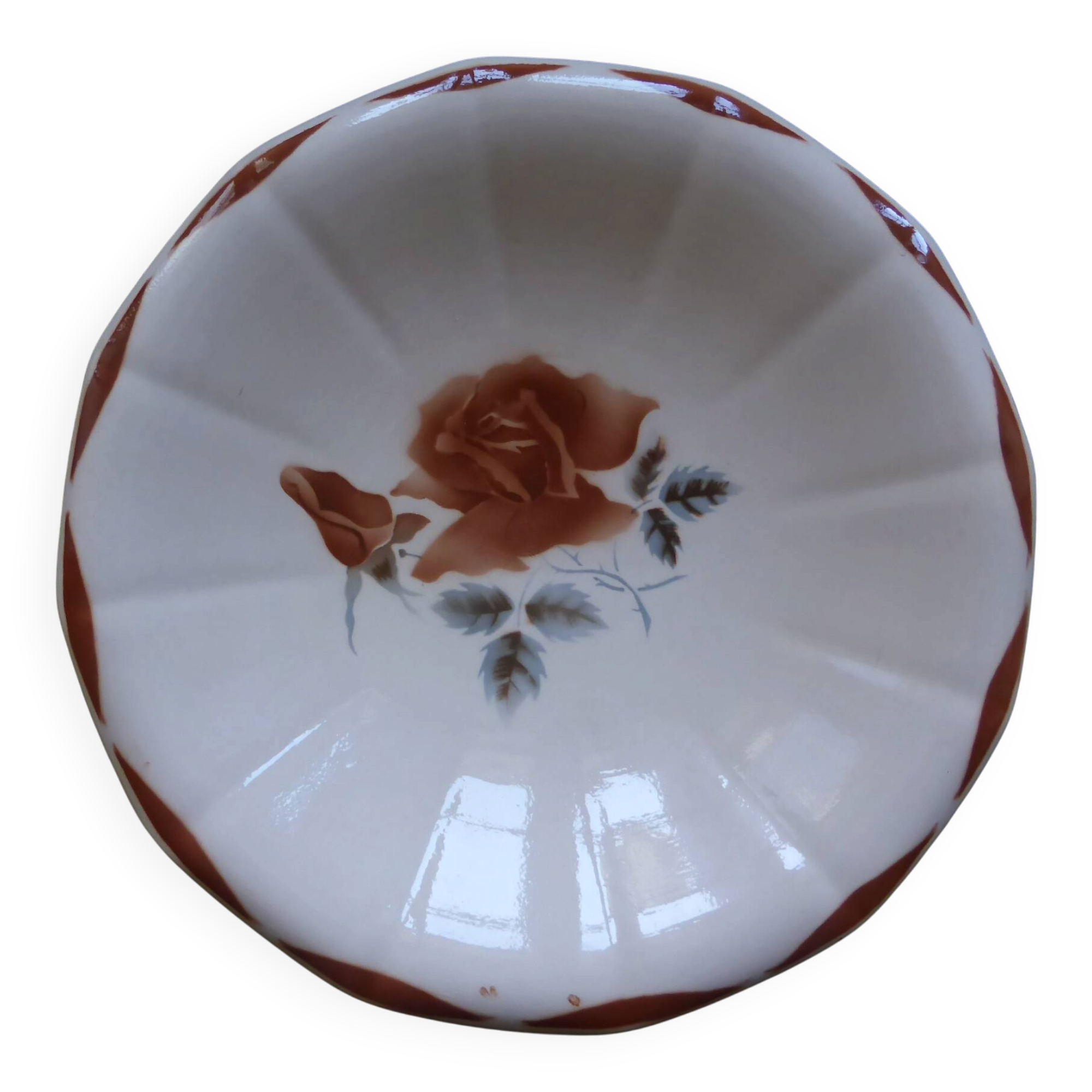 Round calotte dish Digoin Sarreguemines 200850