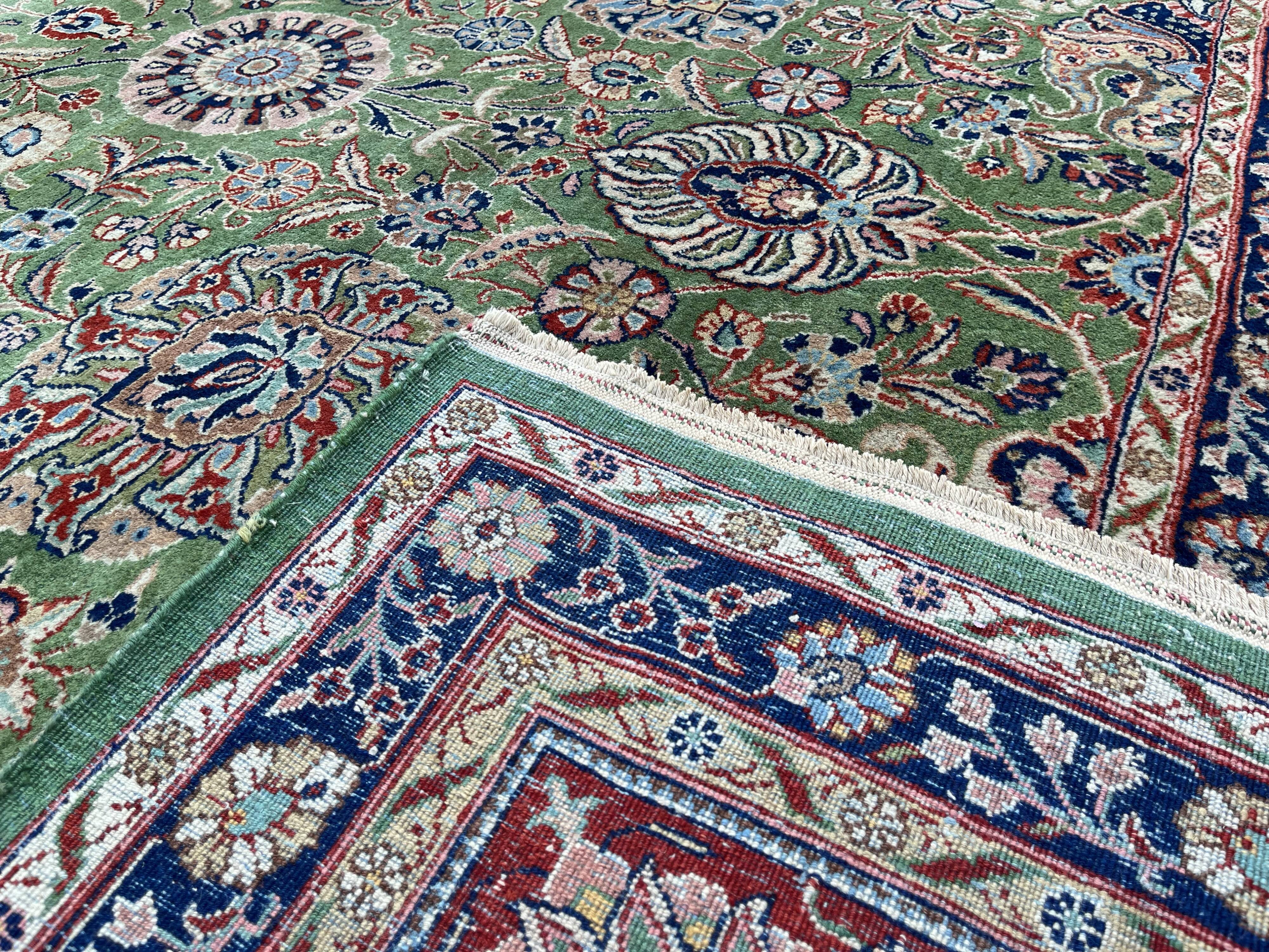 Carpet XXL Tabriz Shah Abbas Emerald Green