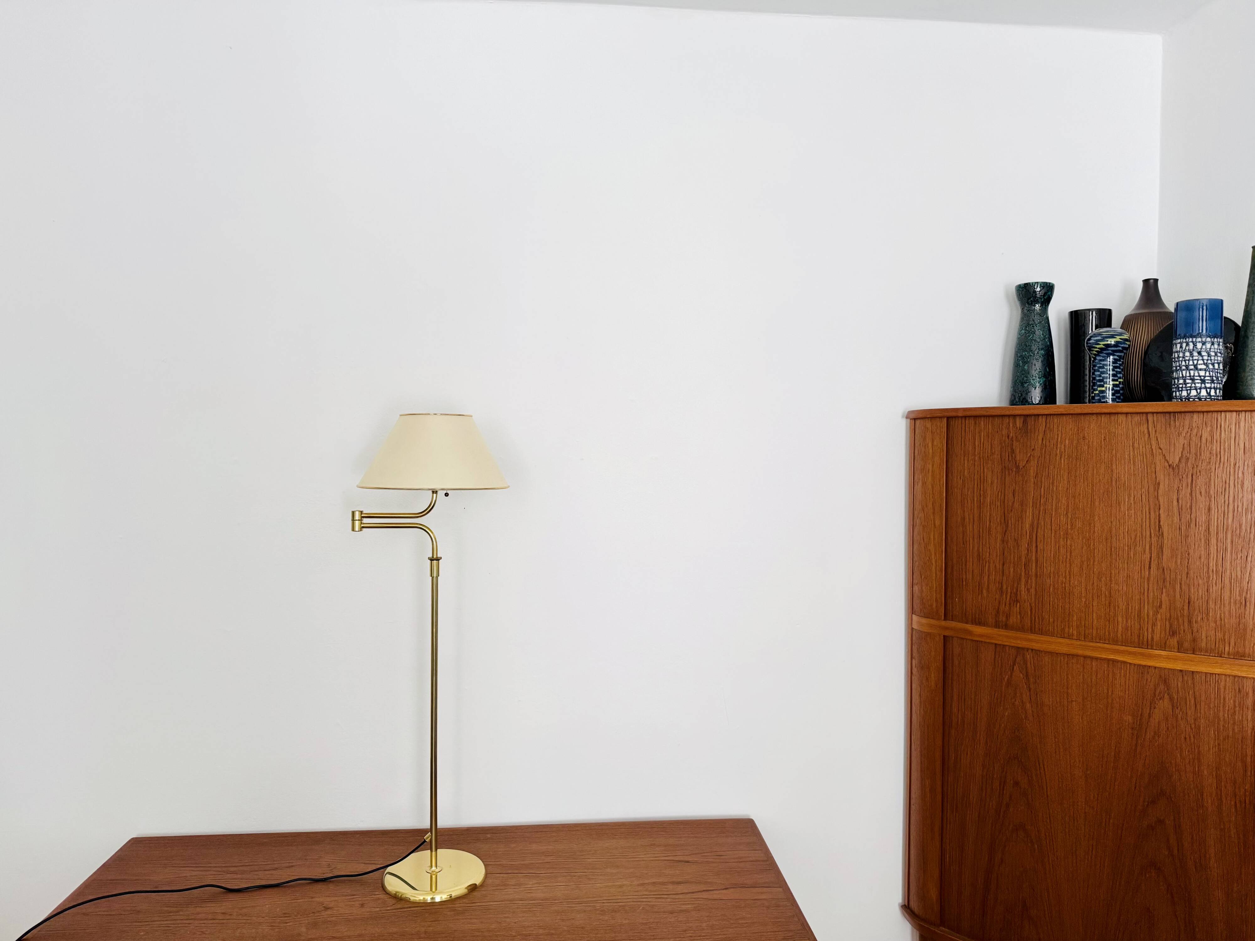1970s brass lesan floor lamp by florian schulz