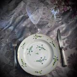Assiette en Porcelaine du Comte d'Artois | Barbeaux | Fin du XVIIIe Siècle