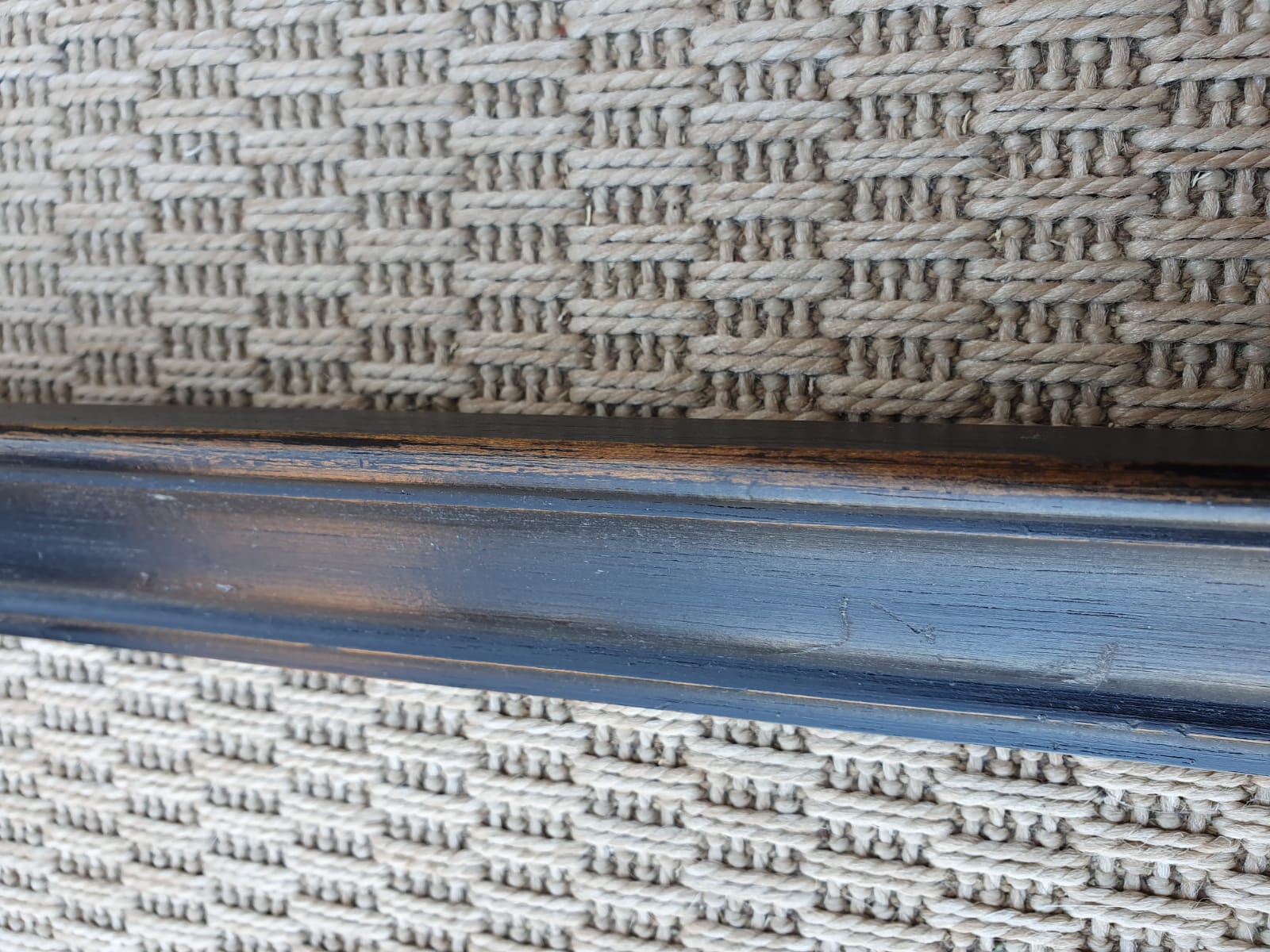 Old black patinated frame