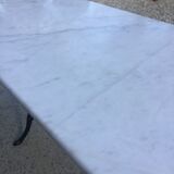 Table de bistrot en marbre