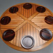 Table à manger ronde par Olle Pira. Années 1970, Suède.