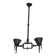 Brutalist wrought iron and copper 2-arm chandelier, 1960s