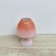 Peil & Putzer pink glass mushroom table lamp, 1970s