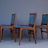 Vintage Teak Dining Chairs, 1970s, Set of 5