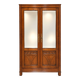 Two-door wardrobe – Art Nouveau – Solid oak – Bevelled mirrors