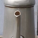 Aluminum and wood coffee pot