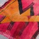 Medium vintage Turkish kilim rug 100x120 cm wool kelim, square 2550