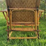 Rattan recliner