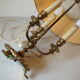 Desk lamp 3 fires style hot water bottle brass and bronze lion's paw deco office living room