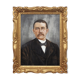 Portrait men 1930 in gold frame - art print